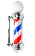 BARBER BARBER POST SIGN LAMP SILVER 68cm