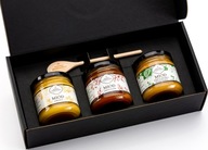 ELEGANTNÁ MEDOVÁ SÚPRAVA AKO DARČEK, 3x250G ELEGANTNÁ MEDOVÁ SÚPRAVA AKO DARČEK, 3x250G