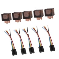 5x DC 12V/SPDT 5pinové relé + 5p zásuvka 5x DC 12V/SPDT 5pinové relé + 5p zásuvka