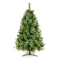 Umelý vianočný stromček Zelené šišky 120 cm