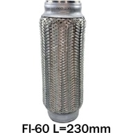 FLEXIBILNÝ KONEKTOR KONEKTOR TLUMIČA FI-60 L=230mm FLEXIBILNÝ KONEKTOR KONEKTOR TLUMIČA FI-60 L=230mm