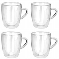 MUG sklenený termohrnček 4 x 280 ml ravi