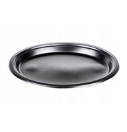 PEVNÉ ČIERNE PLASTOVÉ TANIERE 24CM 50 KS PEVNÉ ČIERNE PLASTOVÉ TANIERE 24CM 50 KS
