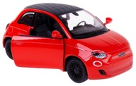 FIAT 500E KOVOVÝ MODEL S KINSMART POHONOM 1:28 ČERVENÝ FIAT 500E KOVOVÝ MODEL S KINSMART POHONOM 1:28 ČERVENÝ