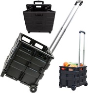 Nákupný košík, skladací transportný vozík, 64L Nákupný košík, skladací transportný vozík, 64L