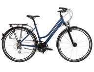 Modrý turistický bicykel Kross Trans 3,0 l