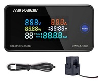 VÝKON MERAČ WATTMETER VOLTMETER KWS-AC300-100ACL VÝKON MERAČ WATTMETER VOLTMETER KWS-AC300-100ACL