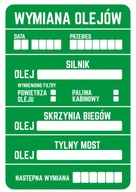 SERVISNÉ NÁLEPKY 90ks MOST NA VÝMENU OLEJA 9x6 cm SERVISNÉ NÁLEPKY 90ks MOST NA VÝMENU OLEJA 9x6 cm