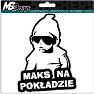 Nálepka MAX V AUTE AUTO 18x14 farba Nálepka MAX V AUTE AUTO 18x14 farba