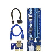 Riser PCI-E 1x-16x USB 3.0 SATA 6-PIN ver 009s