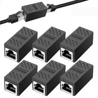 Sieťový predlžovací konektor RJ45-RJ45 lan konektor CAT.5/6/7 1000Mb/s 6ks Sieťový predlžovací konektor RJ45-RJ45 lan konektor CAT.5/6/7 1000Mb/s 6ks