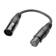 Kábel DMX kábel ADAPTÉR DMX 5 až 3 pin DGF 0020 Kábel DMX kábel ADAPTÉR DMX 5 až 3 pin DGF 0020