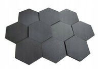 Zvukovo izolačná pena, 2 hrúbky, 10 kusov Hexagon Zvukovo izolačná pena, 2 hrúbky, 10 kusov Hexagon