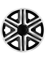 ACTION DUOCOLOR HUBCAPS 15" čierno-strieborné ACTION DUOCOLOR HUBCAPS 15" čierno-strieborné