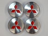4x Caps Emblémy na ráfiky MITSUBISHI 60 mm strieborné 4x Caps Emblémy na ráfiky MITSUBISHI 60 mm strieborné
