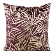 PLUM VELVET OBLIEK NA VANKÚŠ ZLATÉ LISTY 45x45 cm PLUM VELVET OBLIEK NA VANKÚŠ ZLATÉ LISTY 45x45 cm