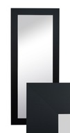 Čierne rámové zrkadlo 120x50cm do obývačky