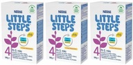 3x Nestlé LITTLE STEPS 4 ďalšie mlieko 500g