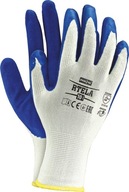 REIS RTELA rukavice potiahnuté latexom, biele a modré, veľkosť 9 REIS RTELA rukavice potiahnuté latexom, biele a modré, veľkosť 9