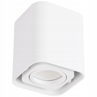 Prisadené LED halogénové TUBE štvorcové svietidlo WHITE GU10, nastaviteľný uhol Prisadené LED halogénové TUBE štvorcové svietidlo WHITE GU10, nastaviteľný uhol