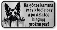 Pozor psov znak - nemecký ovčiak Pozor psov znak - nemecký ovčiak