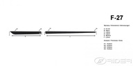 BOČNÉ LIŠTY LIŠTY DVERÍ OPEL ASTRA J 2009-15 BOČNÉ LIŠTY LIŠTY DVERÍ OPEL ASTRA J 2009-15