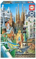 Educa Puzzle 1000 dielikov Gaudího návrhy v miniatúre Educa Puzzle 1000 dielikov Gaudího návrhy v miniatúre