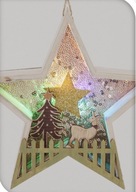 Závesná vianočná dekorácia Hviezda 19cm LED