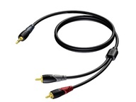 Kábel Procab CLA711/3 stereo mini jack-2xRCA 3m Kábel Procab CLA711/3 stereo mini jack-2xRCA 3m