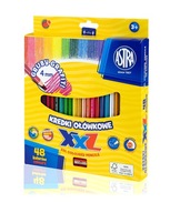 XXL ceruzkové pastelky 48 farieb Astra 312120006