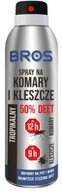 BROS SPREJ NA KOMÁRY A KLIŠŤATY 50% DEET 180 ml BROS SPREJ NA KOMÁRY A KLIŠŤATY 50% DEET 180 ml