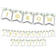 Girlanda Prvé sväté prijímanie banner ľalia Girlanda Prvé sväté prijímanie banner ľalia
