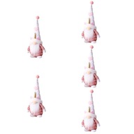 5 ks roztomilých bábik Gnome na Valentína s dlhým klobúkom
