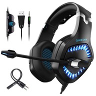 HERNÉ SLÚCHADLÁ MIKROFÓN PC PS4 XBOX LED USB HERNÉ SLÚCHADLÁ MIKROFÓN PC PS4 XBOX LED USB