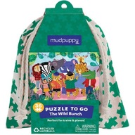 Cestovné puzzle Mudpuppy vo vrecku Divoká džungle Crew 36 EL. 3+ taška Cestovné puzzle Mudpuppy vo vrecku Divoká džungle Crew 36 EL. 3+ taška