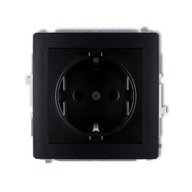 KARLIK DECO SCHUKO ZÁSUVKOVÝ MECHANIZMUS 2P+Z ČIERNA KARLIK DECO SCHUKO ZÁSUVKOVÝ MECHANIZMUS 2P+Z ČIERNA