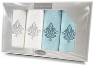 Sada 4 ks darčekových utierok 50 70 Greno white aqua w5 Sada 4 ks darčekových utierok 50 70 Greno white aqua w5