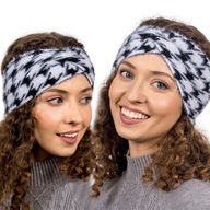 Biela a čierna čelenka Houndstooth ALPACA Teplá, široká, módna Biela a čierna čelenka Houndstooth ALPACA Teplá, široká, módna