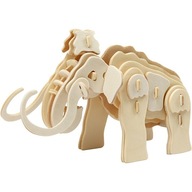 3D drevené puzzle, mamut