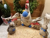 sadrový zajačik králik sadrová sliepka 3d dekorácia