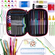 Sada v kufríku obsahuje 127 háčkovaných prvkov Unique Pro hobby Set Sada v kufríku obsahuje 127 háčkovaných prvkov Unique Pro hobby Set