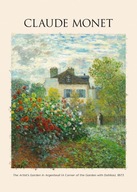 CLAUDE MONET ARTIST'S GARDEN POSTER B2 50x70cm #415