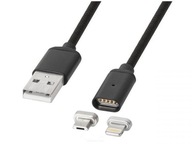 Magnetický USB kábel 1m Kruger&Matz 3v1 5496 Magnetický USB kábel 1m Kruger&Matz 3v1 5496