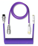 MATERIÁL VIACITÉHO KÁBLA LETECTVA typ-c USB FIALOVÁ MATERIÁL VIACITÉHO KÁBLA LETECTVA typ-c USB FIALOVÁ
