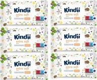 KINDII VLHČENÉ Utierky EXTRA MÄKKÉ 6x60ks 6BAL KINDII VLHČENÉ Utierky EXTRA MÄKKÉ 6x60ks 6BAL