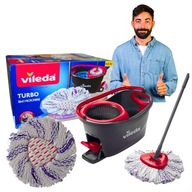 VILEDA TURBO Rotary MOP MOP MOTIFIBLE SET BUCKET BUARD BUARD 3IN1 Vložka VILEDA TURBO Rotary MOP MOP MOTIFIBLE SET BUCKET BUARD BUARD 3IN1 Vložka