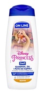 On Line Disney sprchový gél 3v1 pre deti Princess - Muffin 400ml