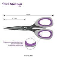 Titánové krajčírske nožnice, ostré, 21cm/13cm, 2 ks