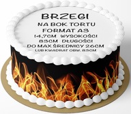 OKRAJE WAFLOVÉHO PAPIERA 14,7CM FIRE OHNIVÝ ŽAR 83CM OKRAJE WAFLOVÉHO PAPIERA 14,7CM FIRE OHNIVÝ ŽAR 83CM
