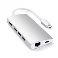 Satechi hliníkový adaptér V2 USB-C 4K HDMI USB RJ